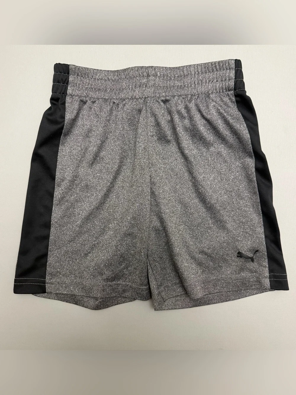 Puma Gray Athletic Shorts Kids Size 4T Gray Black Performance Activewear
